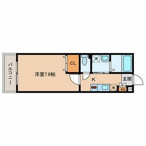 シャテロハイツ弐番館の間取り|間取りです。