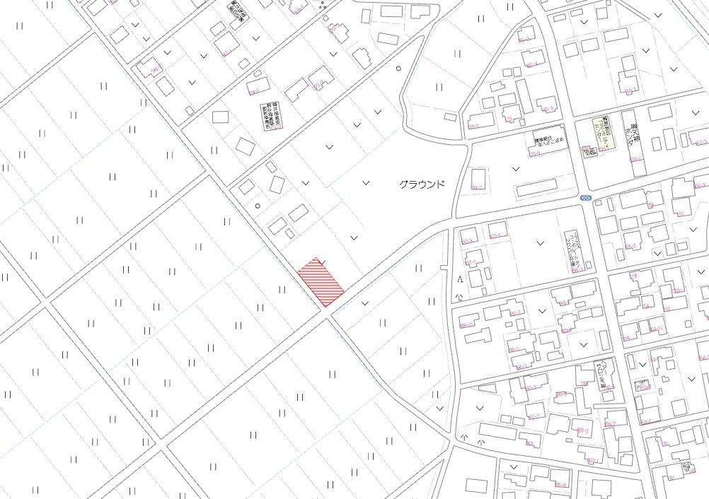 都城市高城町桜木の売地の土地図