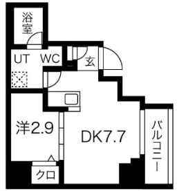 スパシエルクス亀戸の間取り