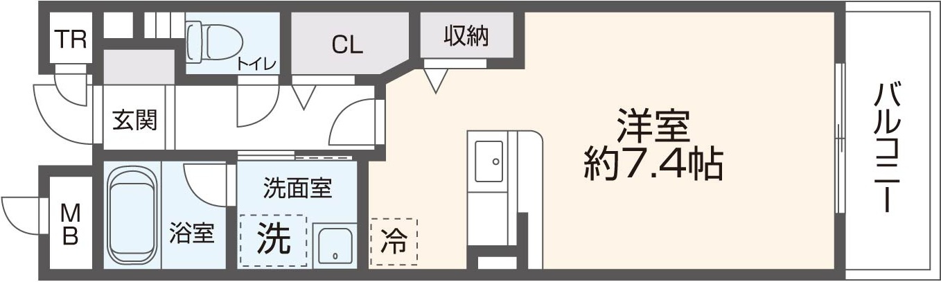 ミッドウエスト小阪の間取り