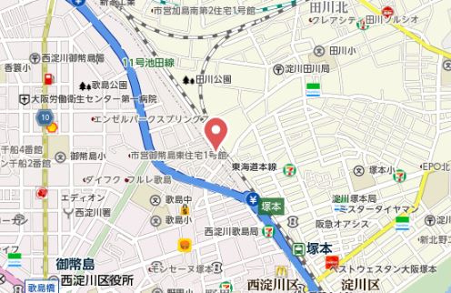 【地図】 | ハーモニーテラス歌島Ⅴ