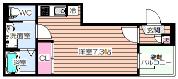 【間取り】 | ハーモニーテラス歌島Ⅴ