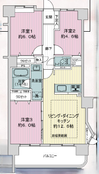 ダイアパレス潮見の間取り