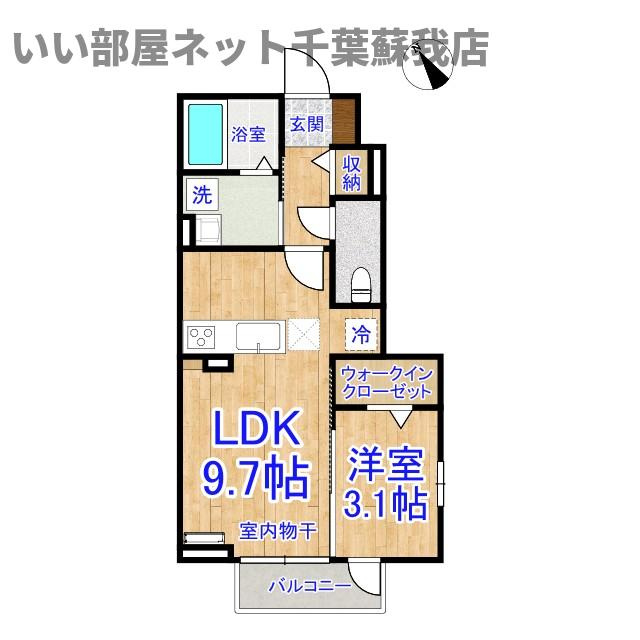 クレストパーク　Bの間取り|不動産屋のイメージを変えたい！『いい部屋ネット千葉蘇我店』へ♪