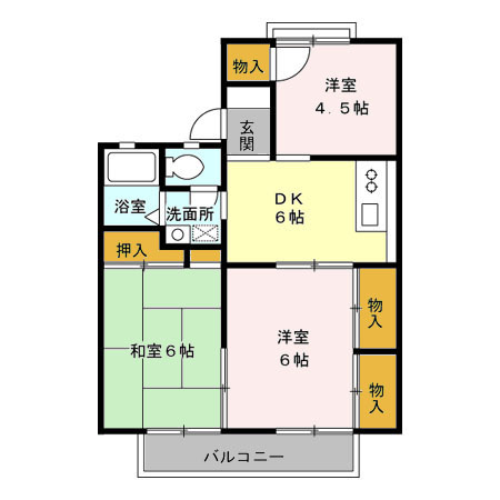 【間取り】 | ハイツゆかり