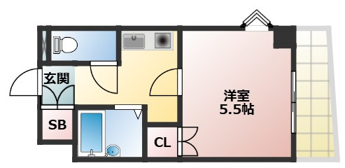 バックス高槻古曽部の間取り