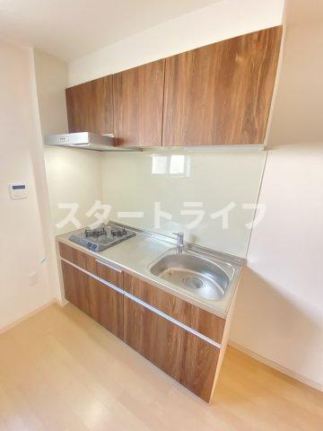 大阪市淀川区西中島１丁目のアパートのキッチン