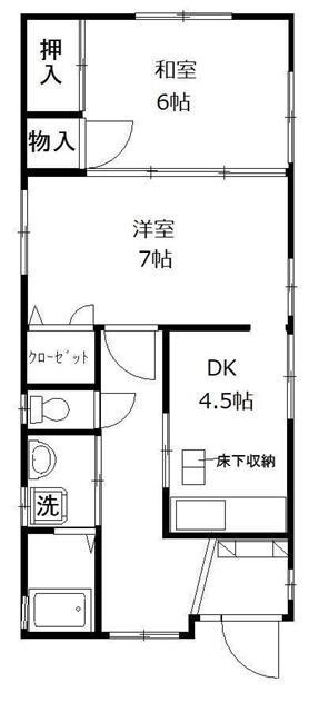 サンヒルズ　Ｂ棟の間取り