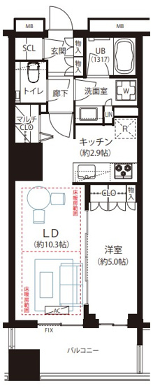 【間取り】 | ウエリス新宿早稲田の森