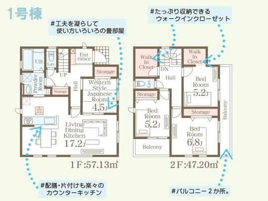 多賀城市新田第5の間取り