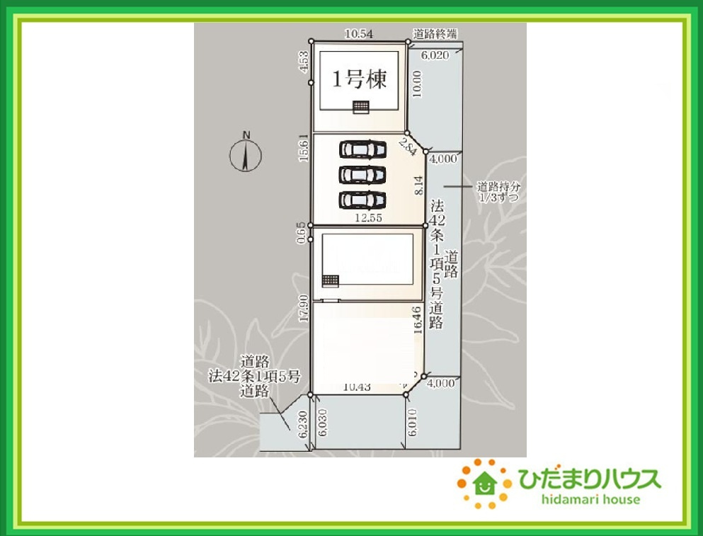 いわき市平泉崎第4　新築戸建　1号棟の区画図|草野駅徒歩6分で通勤・通学も安心です(*^^*)