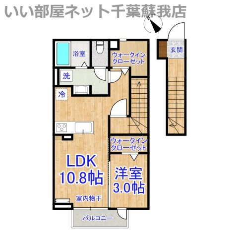 クレストパーク　Bの間取り|不動産屋のイメージを変えたい！『いい部屋ネット千葉蘇我店』へ♪
