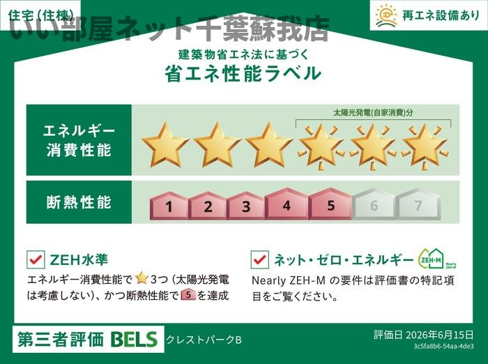 クレストパーク　Bの省エネ性能ラベル