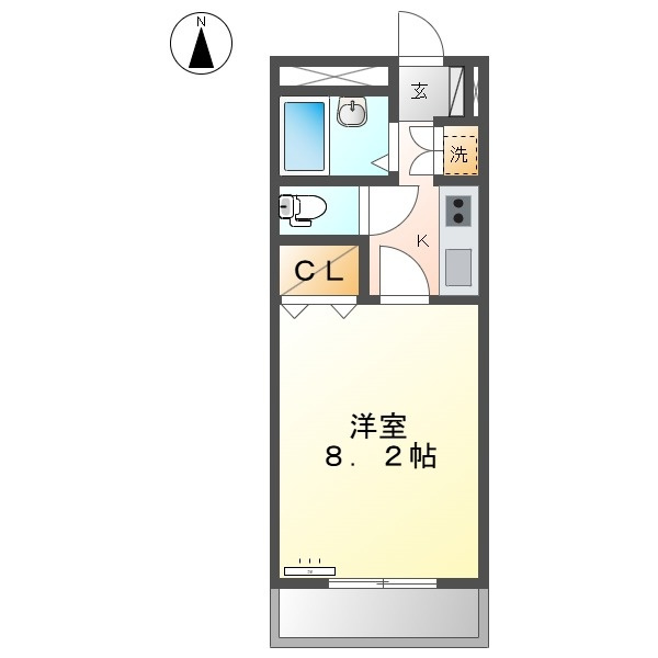 グレイス新知の間取り