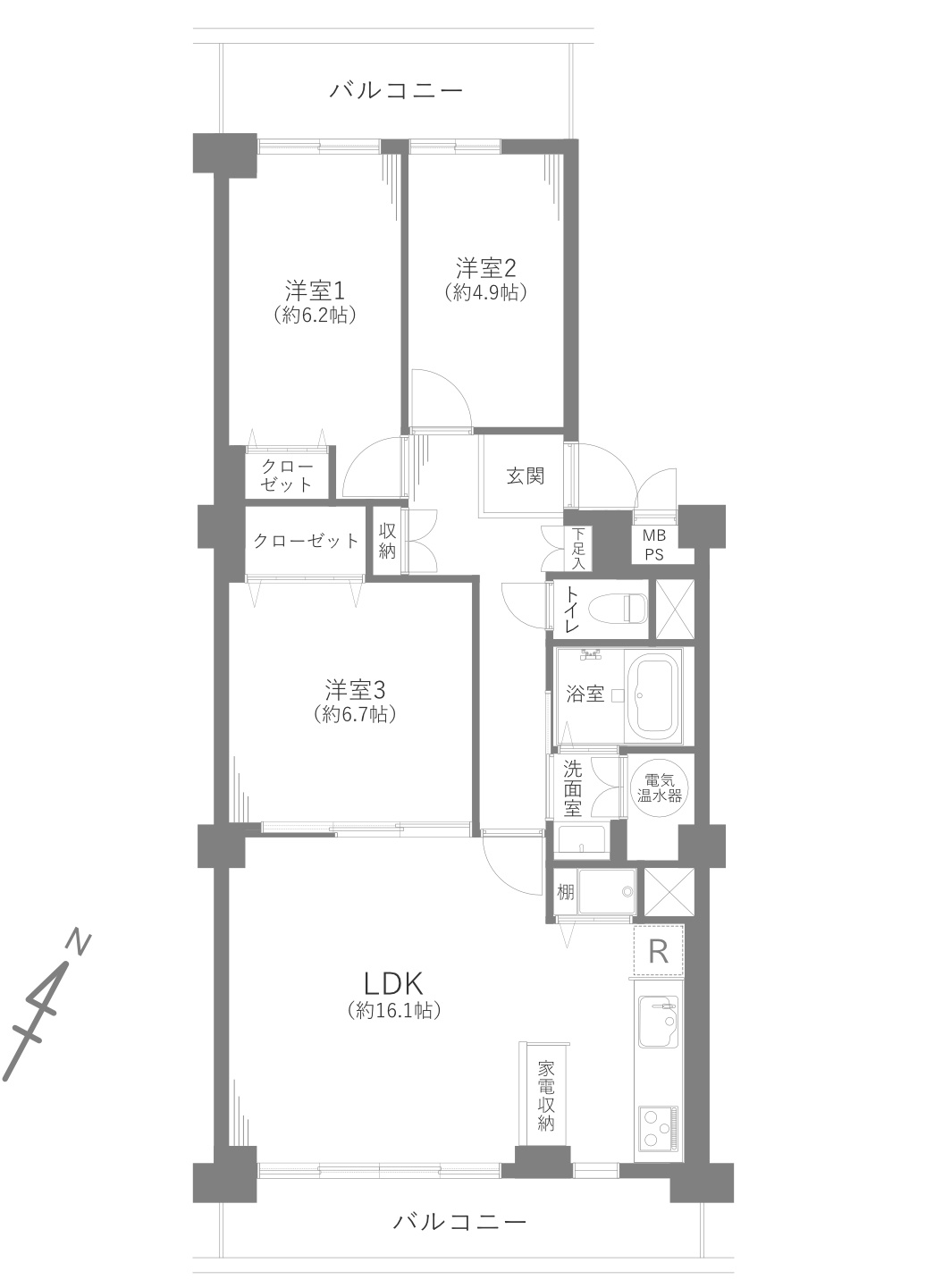 ネオコーポ戸塚の間取り