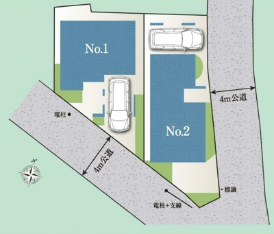 【区画図】 | 板橋区常盤台1丁目　新築戸建　№1 10800万円
