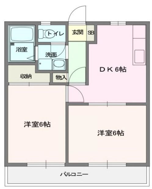 フォレストＢの間取り
