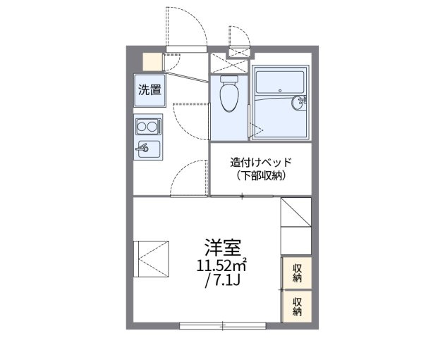 レオパレスメルベーユＴＭの間取り