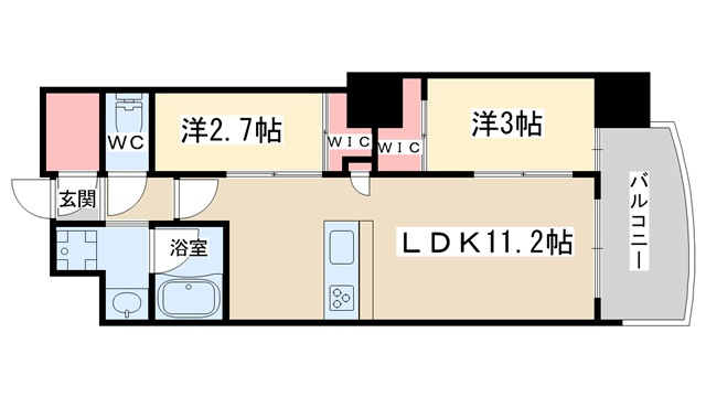 【間取り】 | セレニテフラン天満