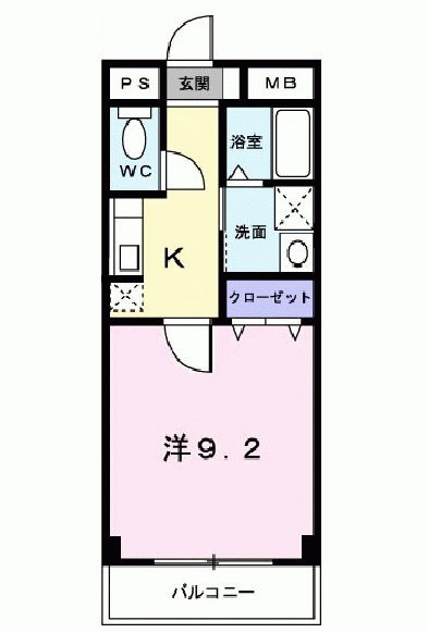 ソレイユ上甲子園の間取り