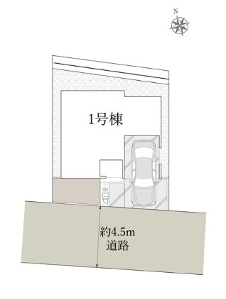 練馬区上石神井３丁目新築戸建　長期優良認定住宅の区画図