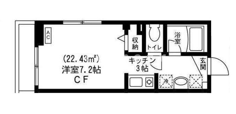 フラッツ神楽坂の間取り