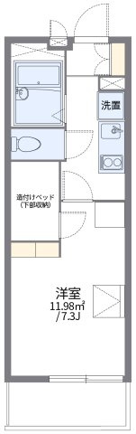 レオパレスＮｅｗ　Ｓａｙａｍａの間取り|代表的な間取のため実際の間取とは異なる場合があります