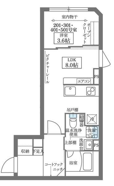 ＣＯＣＯＣＵＢＥ大井町の間取り