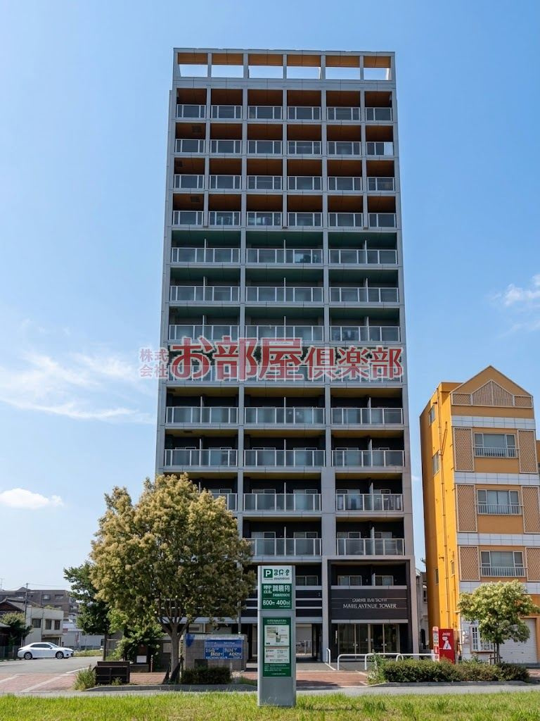 Mark Avenue Tower 久留米の外観|外観は落ち着いています