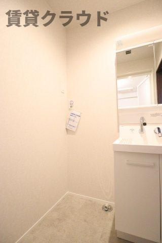 アリエッタの洗面所|脱衣スペースもあります