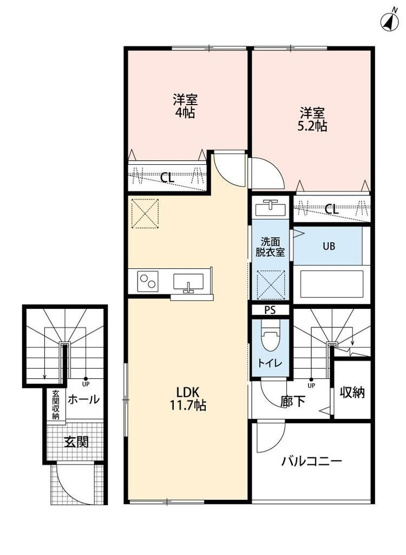 【間取り】 | リーブルファイン川越岸町