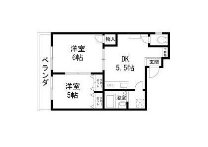 第１０ナトリビルの間取り|間取りです。