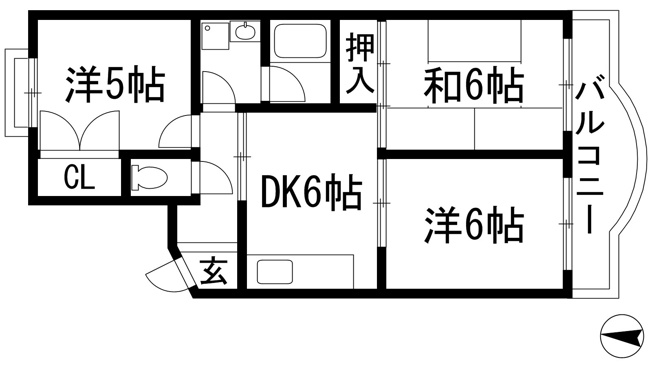 【間取り】 | キャピタルハウス3番館