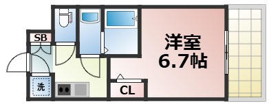 【間取り】 | エスプレイス大阪城SOUTH　仲介手数料無料