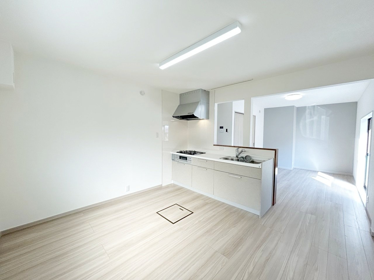 山口市下小鯖　戸建ての居間・リビング|おしゃれな居間です