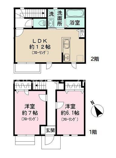 ファビュラス市川の間取り