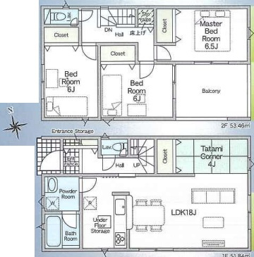 明石市大久保町江井島　第3期　新築一戸建ての間取り|4号地