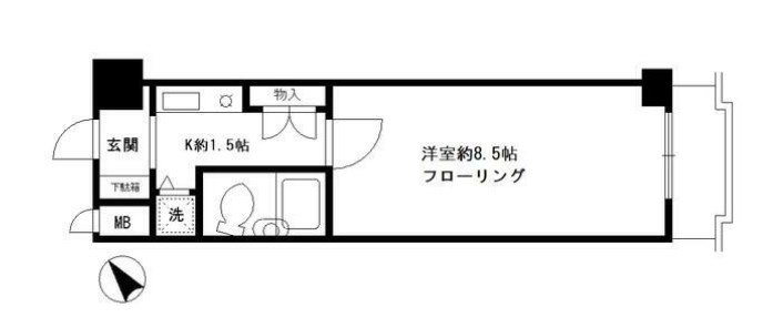 ＺＡＭＡエンゼルハイム北千住の間取り