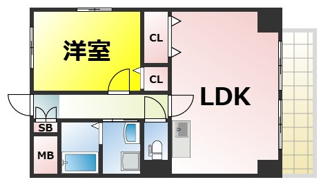 【間取り】 | リエス桜川 仲介手数料無料