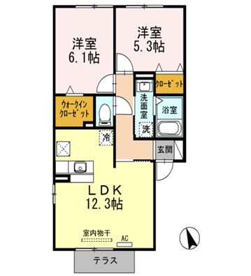 ＣＡＳＡ　ＳＰＥＲＡＮＺＡの間取り