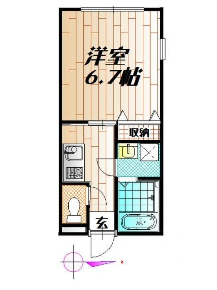 草加市谷塚町のアパート