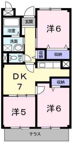 シャルマン今宿の間取り
