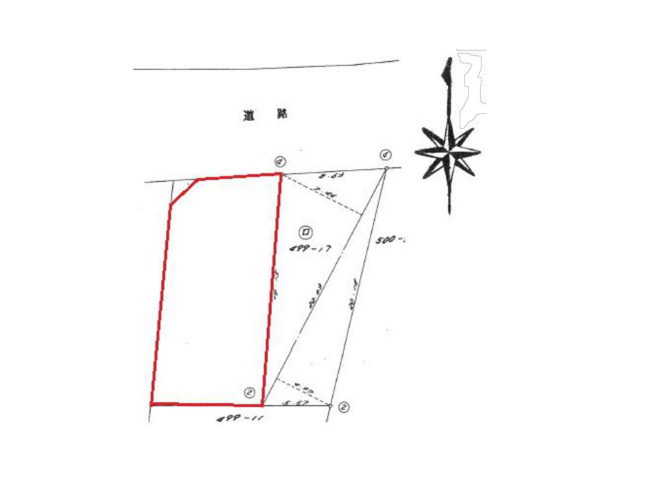 【土地図】 | 玉川学園売地 | 高低差や日当たり、道路からの入りやすさは図面だけでは分かりません。ぜひ現地で広さをご体感ください。ご希望の日時でご案内しますので、お問い合わせください。※図面と現況が異なる場合は現況優先。