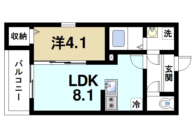 ジーメゾン富雄フォルシェの間取り