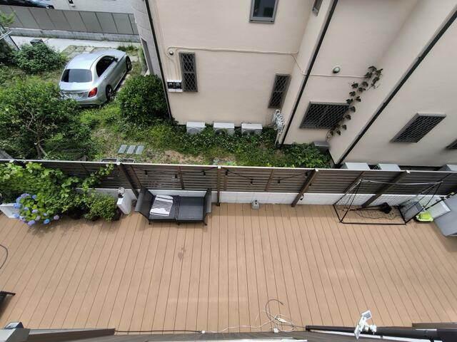 大岡山一丁目貸家の庭