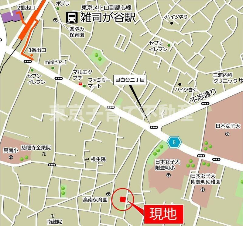 豊島区高田１丁目戸建の地図