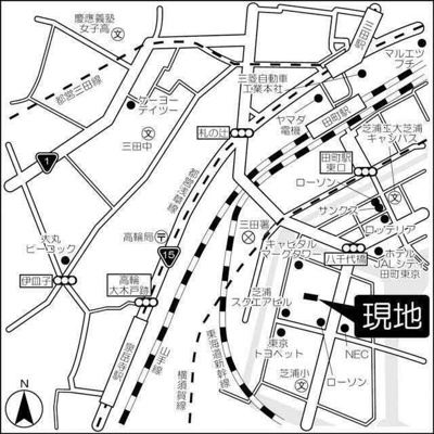 【地図】 | 芝浦スクエアハイツ