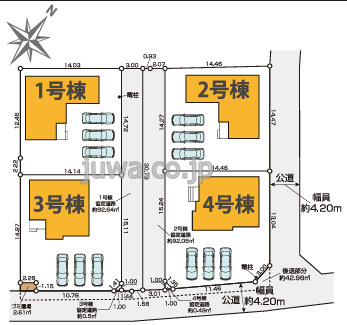 【新築分譲住宅】富士見市上南畑2期の間取り