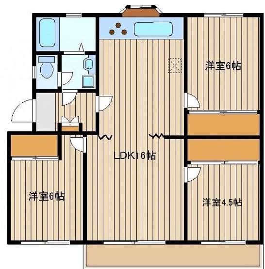 【間取り】 | 大谷口ガーデンマンションF棟