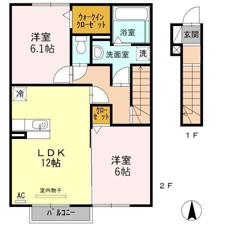 プランドールかがりの間取り